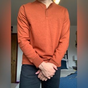 Algo Henley burnt orange